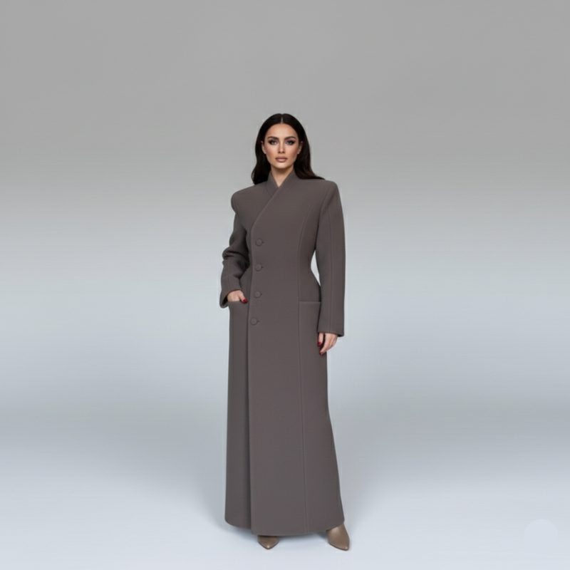 Long Velvet Overcoat