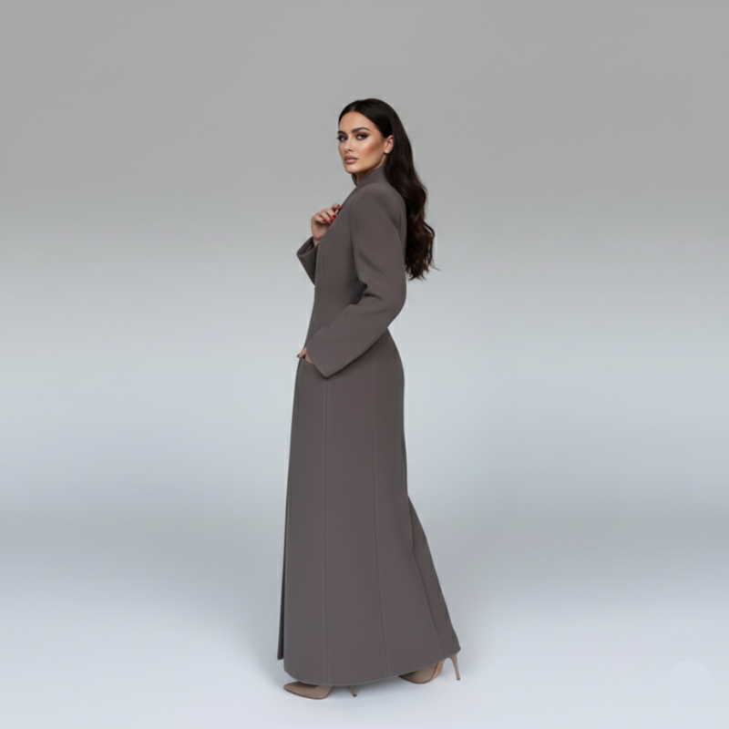 Long Velvet Overcoat