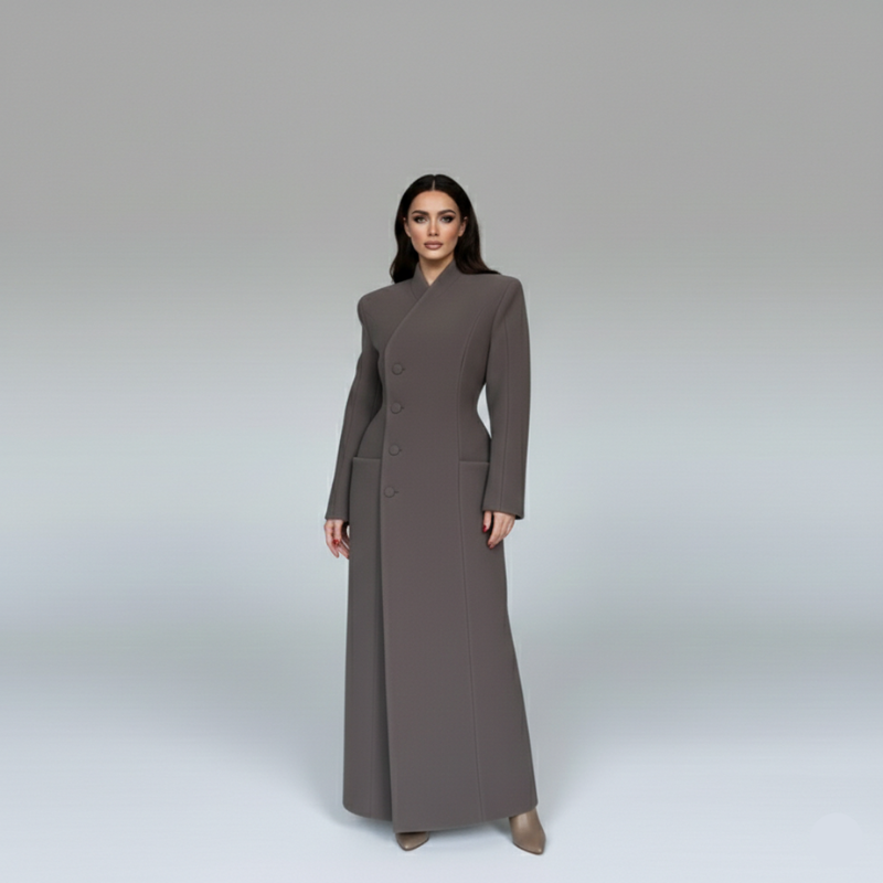 Long Velvet Overcoat