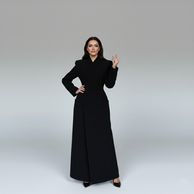 Long Velvet Overcoat