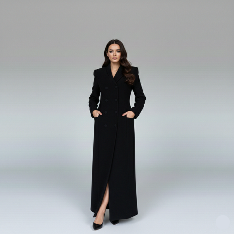 Long Velvet Overcoat