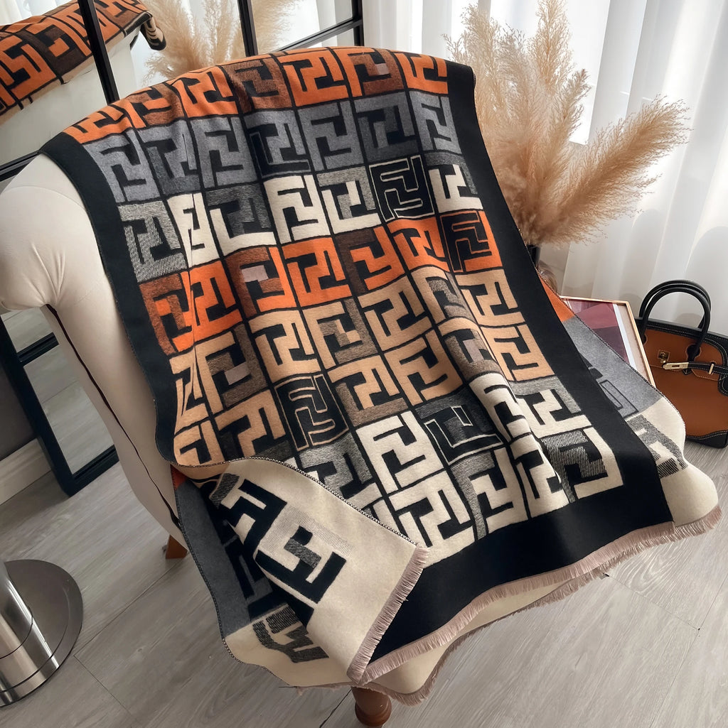 Long Printed Fashion Scarf