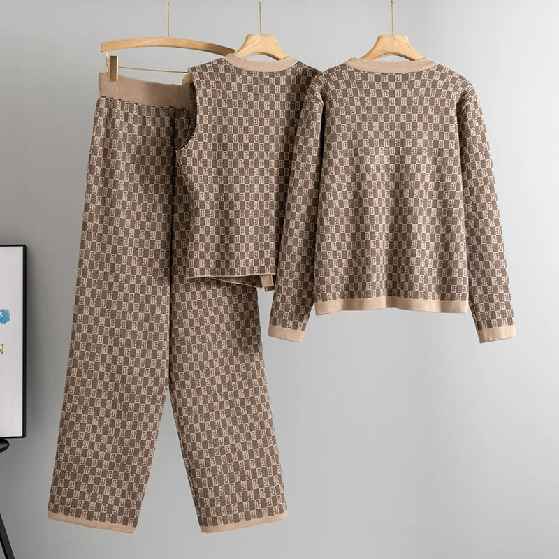 Imperial Knit Three-Piece Set