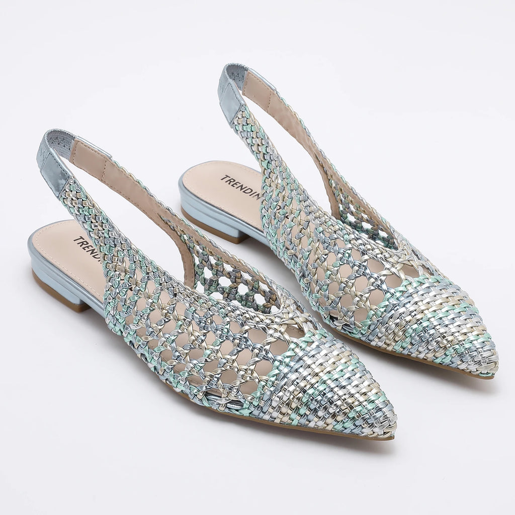 Slingback Lumina Tessuto