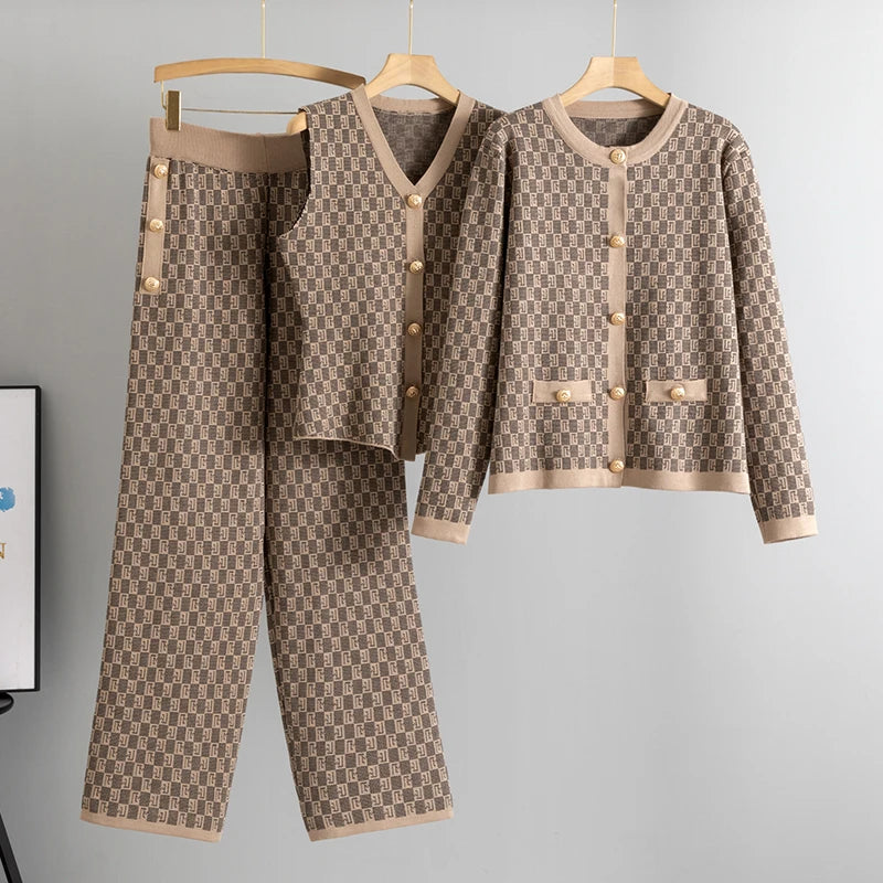 Imperial Knit Three-Piece Set