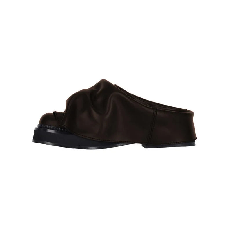 Draped Suede Slipper
