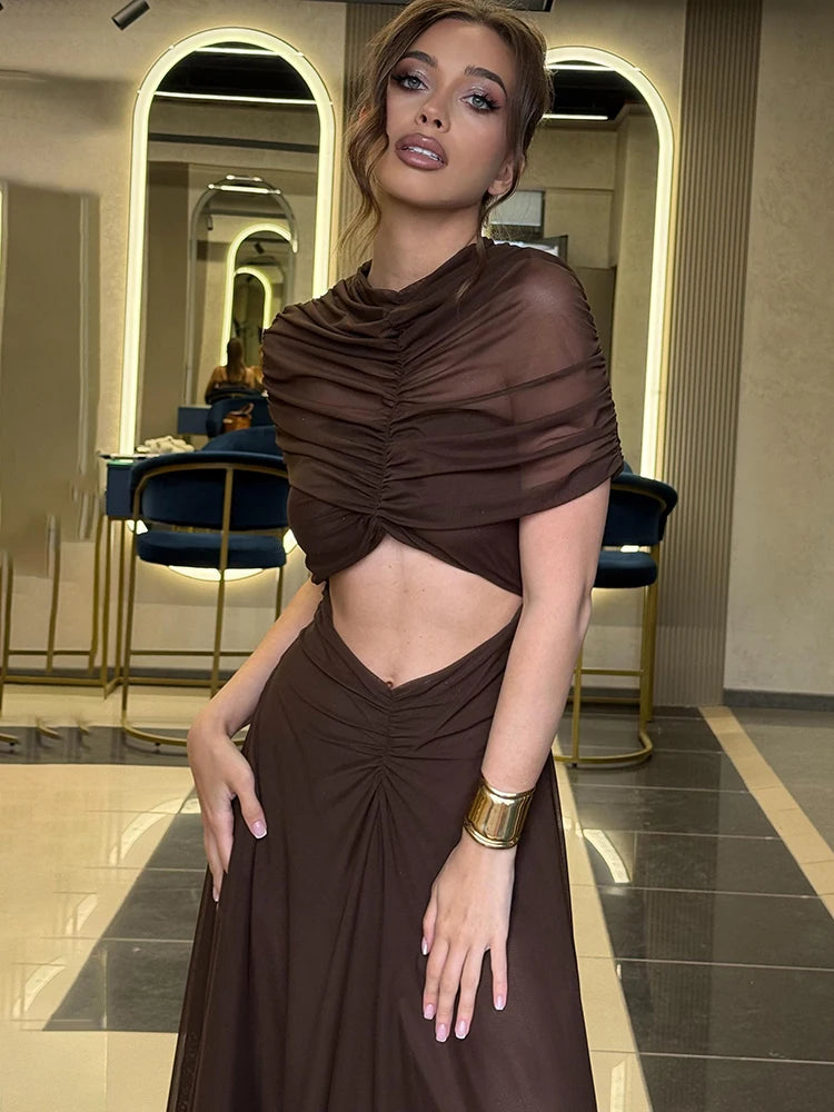 Eclipse Cut Maxi Dress