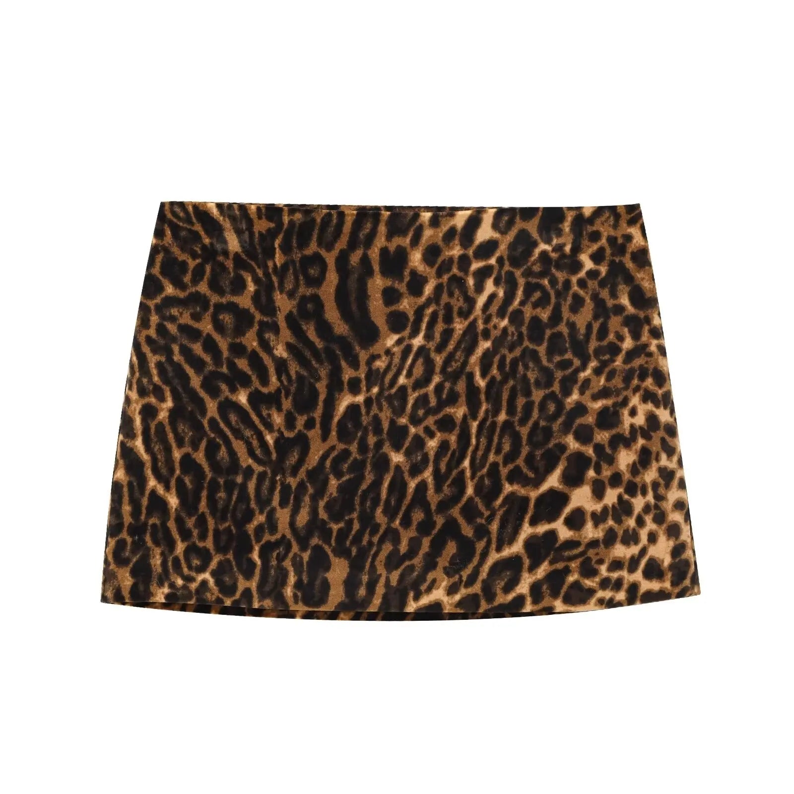 Animal Print Set with Mini Skirt and Vintage Blazer