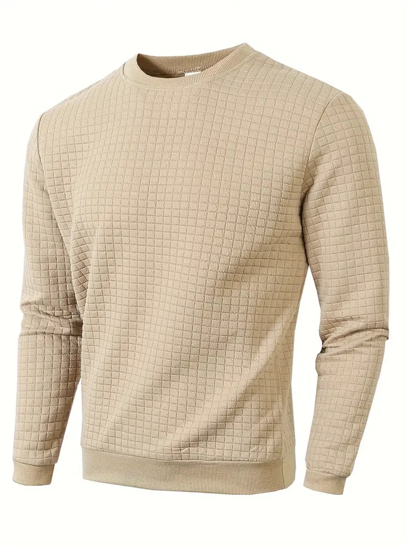 Grid Comfort Casual Sweater