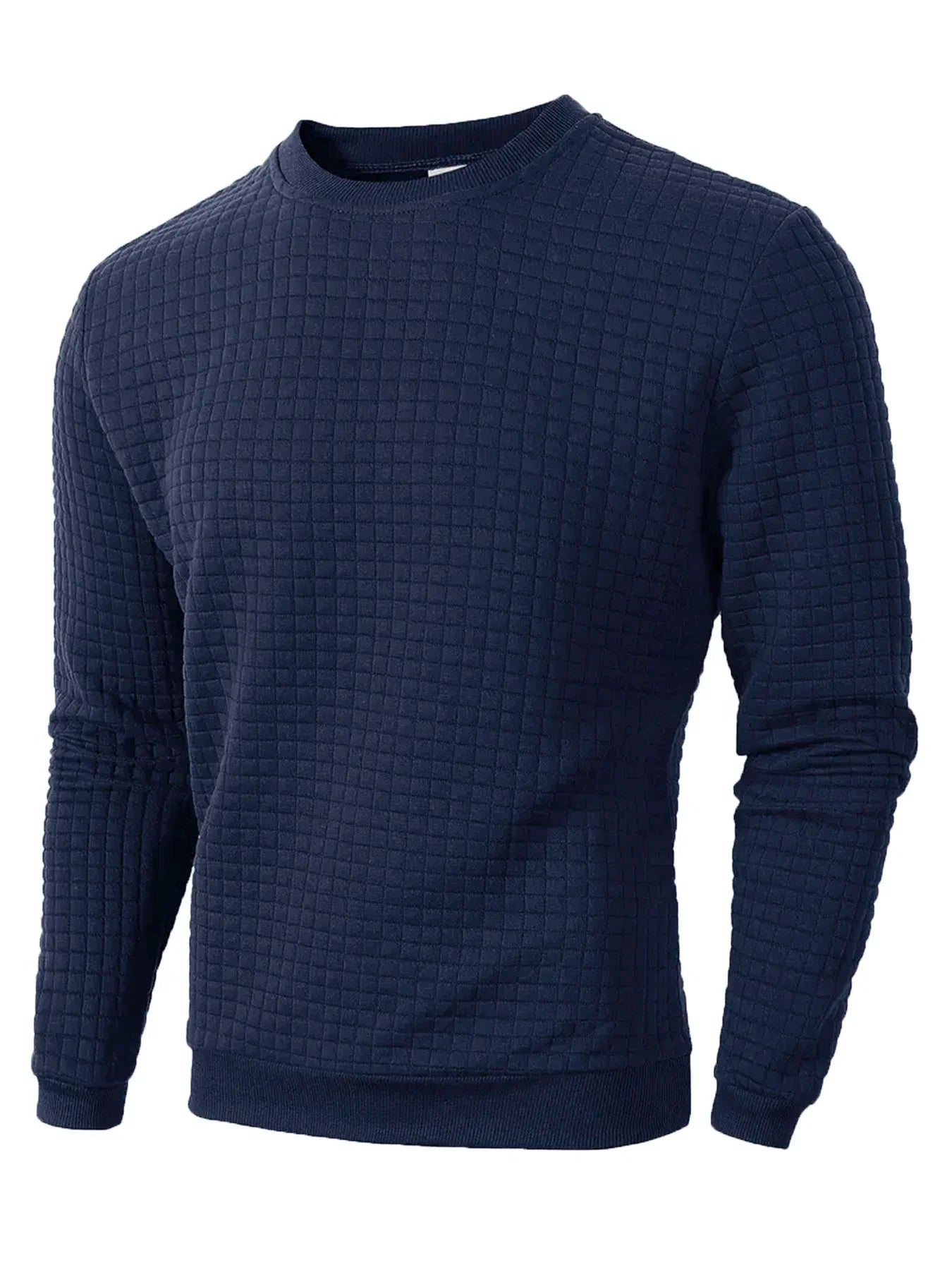 Grid Comfort Casual Sweater
