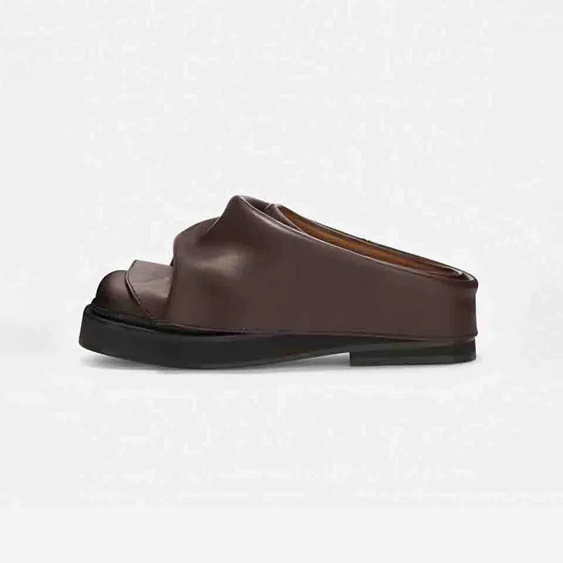 Draped Suede Slipper