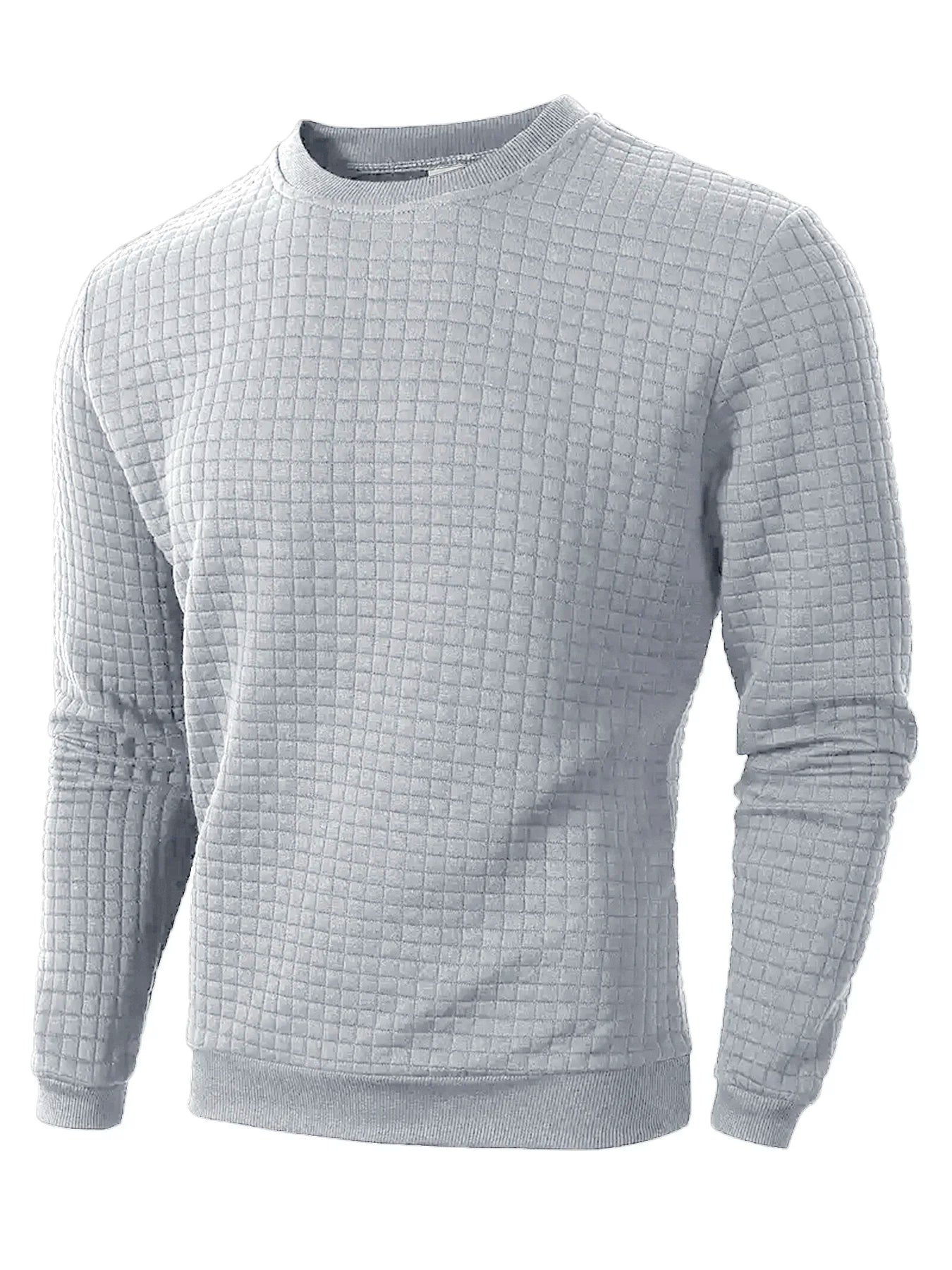 Grid Comfort Casual Sweater