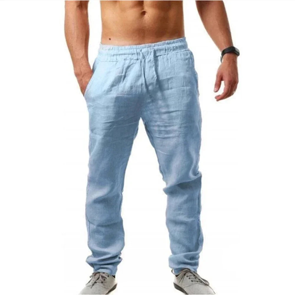 Lightweight Casual Straight Pants