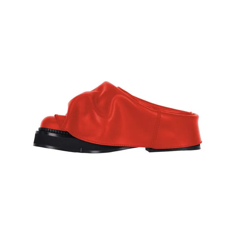 Draped Suede Slipper