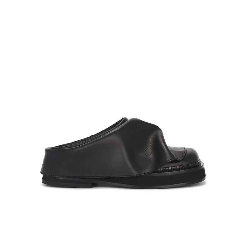 Draped Suede Slipper