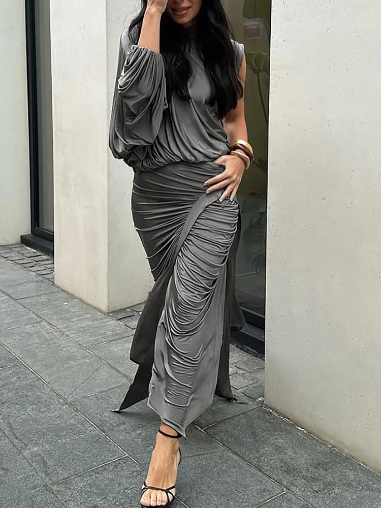 Aura Luxe Draped Dress